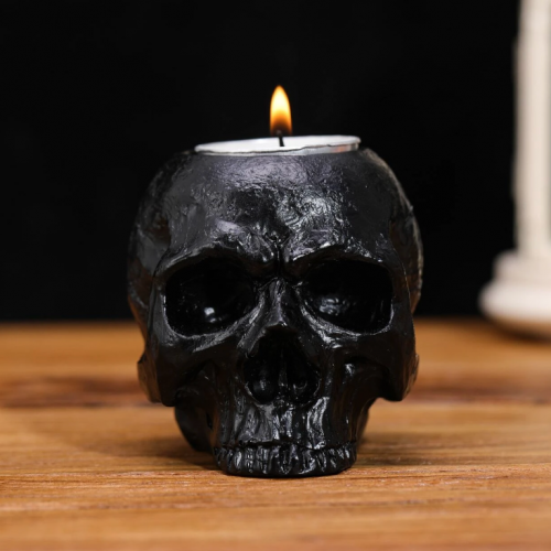 Bougeoir tête de mort